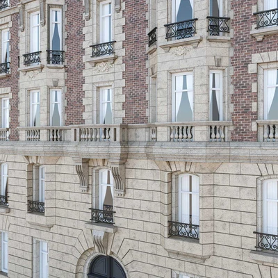 Facade French building — Ver 3