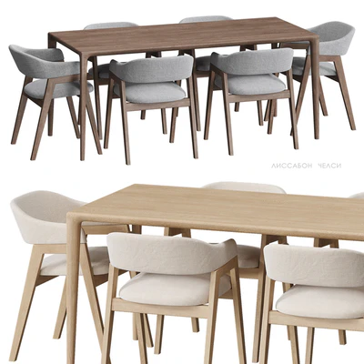 Lisbon Chelsea table and chairs Deephouse — Ver 1