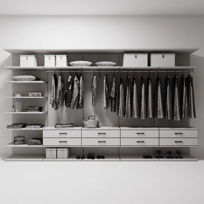 wardrobe with clothes — Ver 5