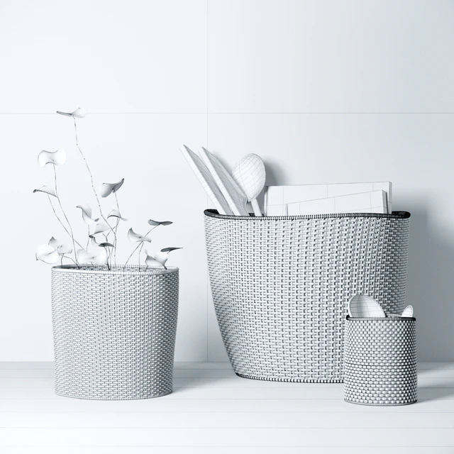 Decorative set with baskets — Descargar
