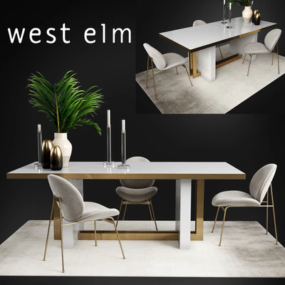 Table and chair West Elm Collections — Descargar