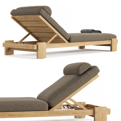 RH VIGO TEAK CHAISE — Вид 5