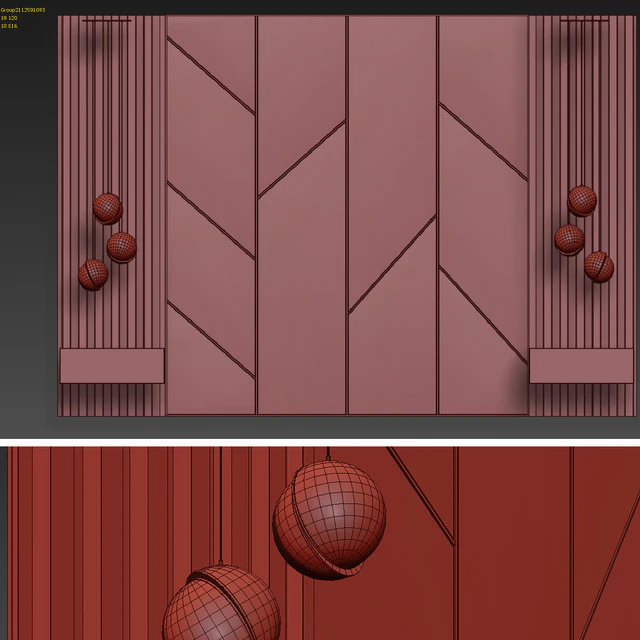 Headboard decoration with bedside tables — Descargar