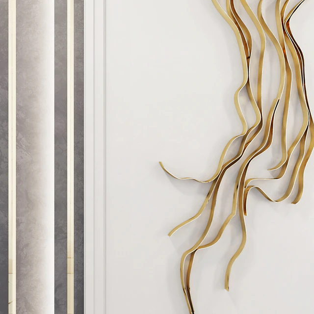 Waves   Metal wall panel 4 — Скачать