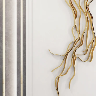 Waves   Metal wall panel 4 — Вид 2