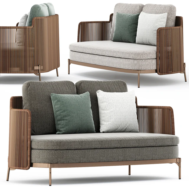 TAPE CORD OUTDOOR Garden sofa by Minotti — Скачать