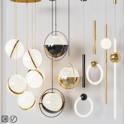 Four Pendant Lights amazing set vol.22 — Вид 1