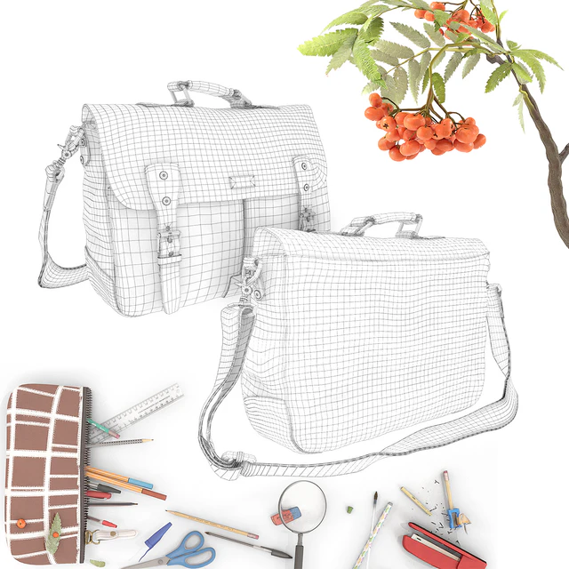School Bag and Stationery — Скачать