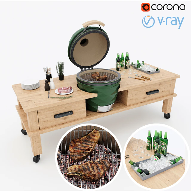 Кamado grill 2/ Гриль камадо 2 — Скачать