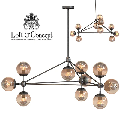 Chandelier Modo Chandelier 10 Globes — Ver 1