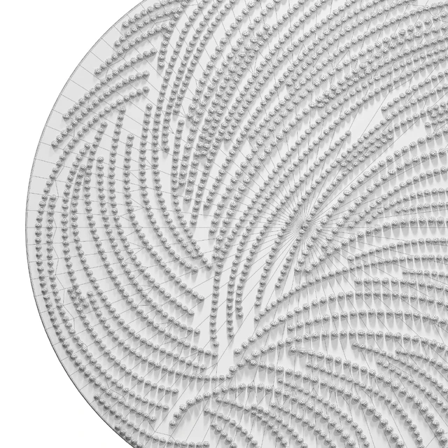 Панно на стену White Round — Скачать