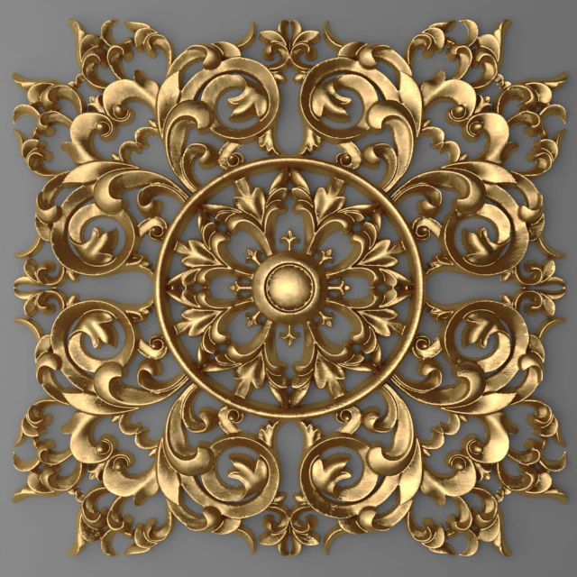 Rosette, pattern, carving. — Descargar