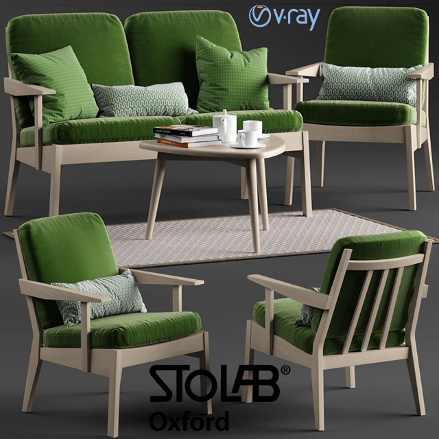 Stolab Oxford chair and sofa , Yngve table — Скачать