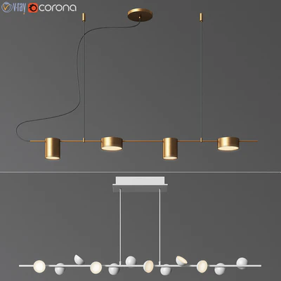 Linear Suspension Chandelier Collection 02 — Ver 2