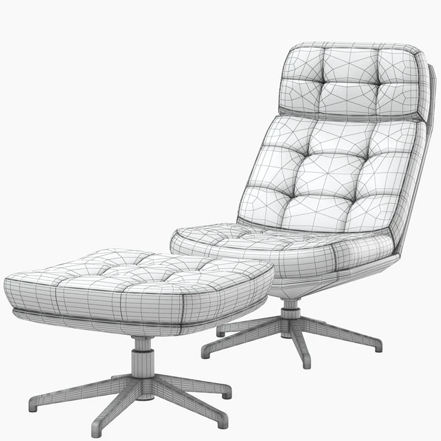 IKEA HAVBERG armchair and ottoman — Скачать