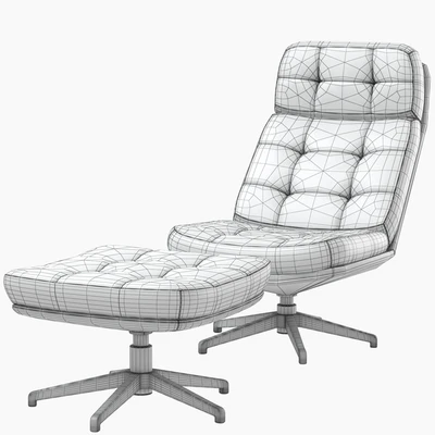 IKEA HAVBERG armchair and ottoman — Вид 4