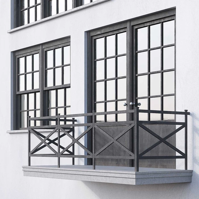 Black loft windows — Скачать