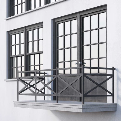 Black loft windows — Вид 2