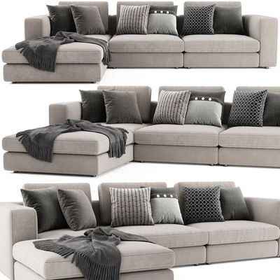 Blanche Soho Sectional With Ottoman — Ver 1