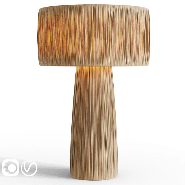 Everglades Natural Raffia Table Lamp — Скачать