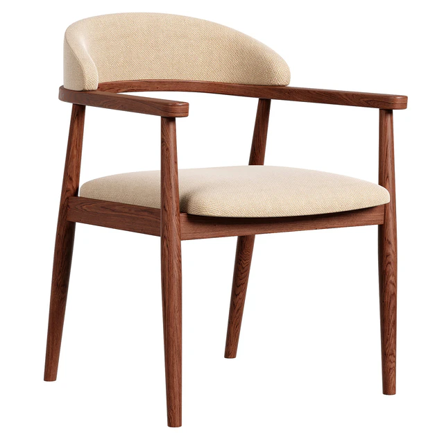 Modrest Cohen Walnut Dining Chair — Скачать