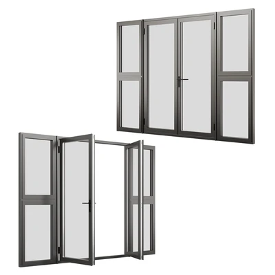 A set of metal windows and doors. — Ver 5
