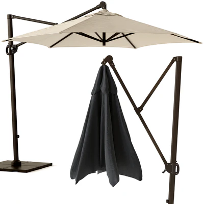 Round Cantilever Outdoor Patio Umbrella Pottery Barn — Вид 5