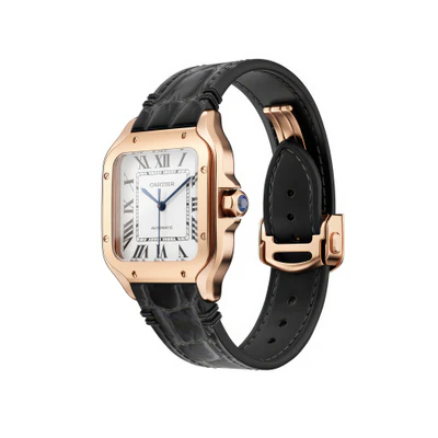 santos de cartier rose gold watch by cartier — скачать