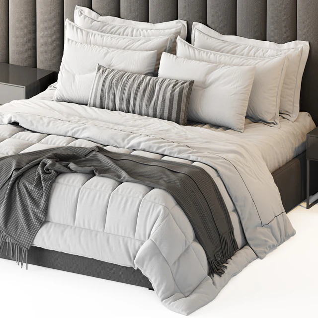 RH Modena Vertical Channel Panel Fabric Platform Bed — Скачать