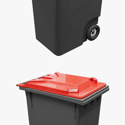 Wooden trash can house — Ver 4