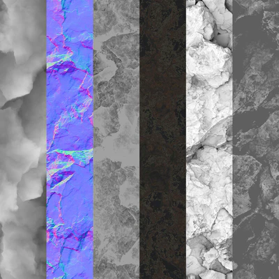 Rock cliff wall №18 — Вид 5
