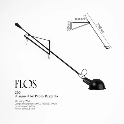 Wall lamp Flos 265 — Ver 1