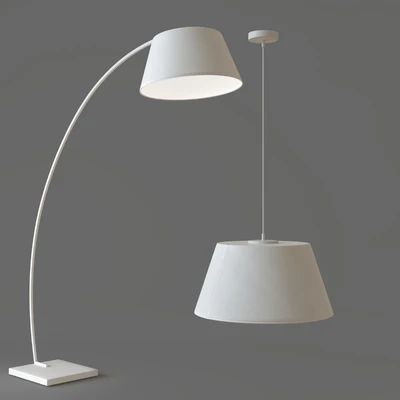 Chandelier and floor lamp AZZARDO Olav — Ver 3