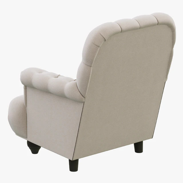 Restoration Hardware 1860 Napoleonic Tufted Upholstered Chair — Скачать