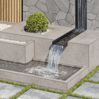 Landscape Furniture with Fountain - Architect Element 07 — Ver 3
