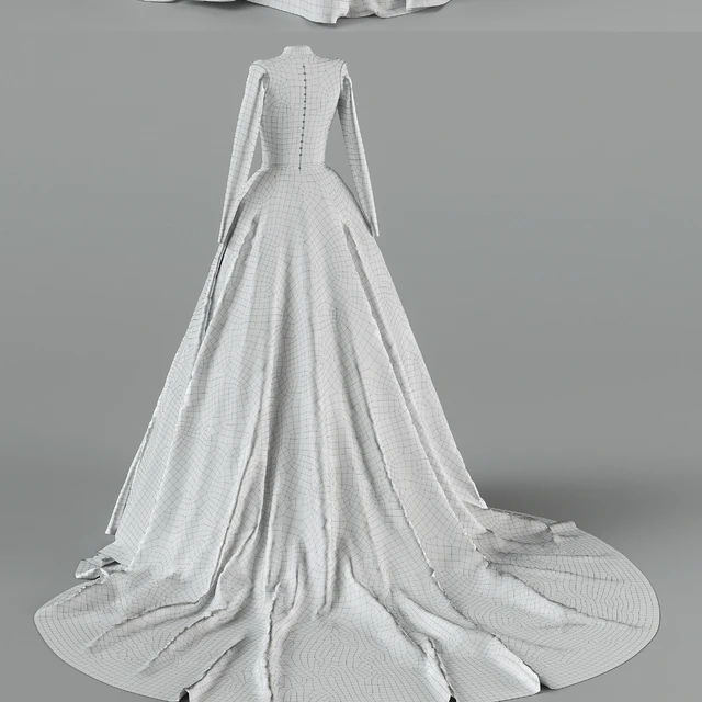 Wedding dress with train — Descargar