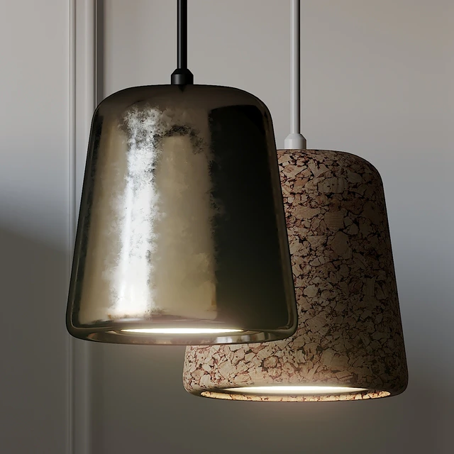 NEW WORKS Material Pendant Light 4 Different Materials — Descargar