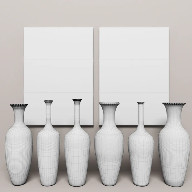 collection of vases 6 pieces + pictures — Скачать