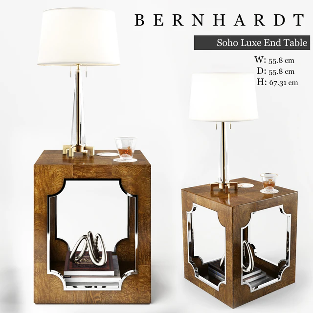 BERNHARDT Soho Luxe End Table 368-111 — Descargar