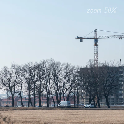 Countryside panorama of new buildings and trees — Ver 4