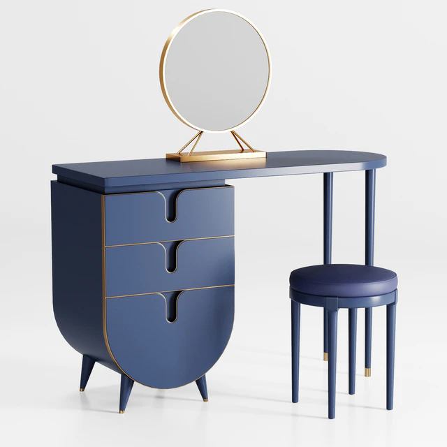Homary - Modern Makeup Vanity Set with Mirror 01 — Скачать