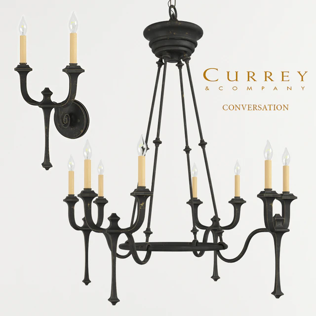 Chandelier and sconce Currey &amp; Company Conversation — Descargar