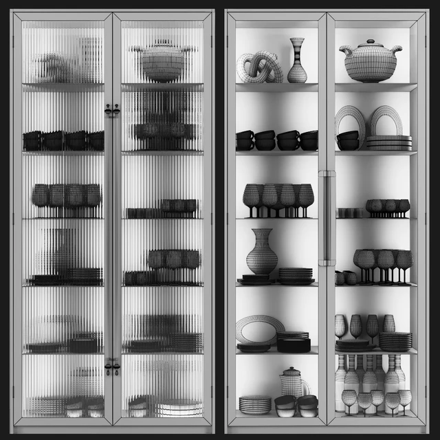Сupboard with dishes  My Design №1 — Download