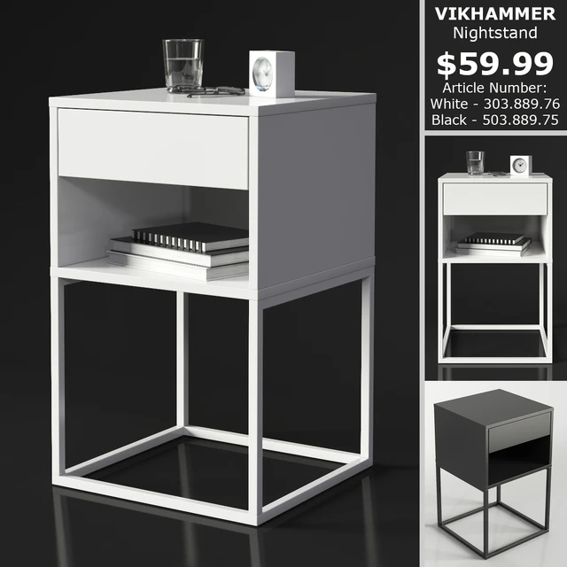 IKEA VIKHAMMER Nightstand — Descargar