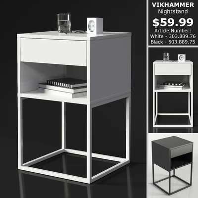 IKEA VIKHAMMER Nightstand — Ver 1