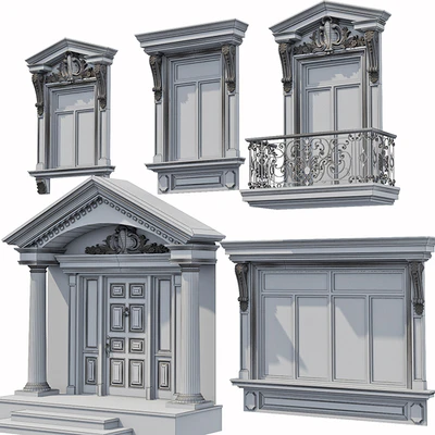 Windows and doors in the style of modern classics 5 — Ver 5