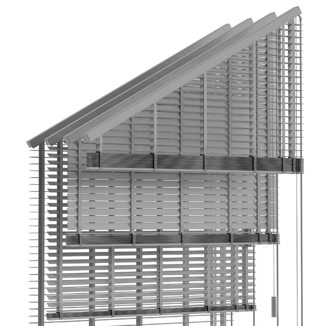 Wooden blinds for the attic window — Скачать
