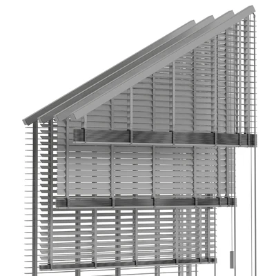 Wooden blinds for the attic window — Вид 5