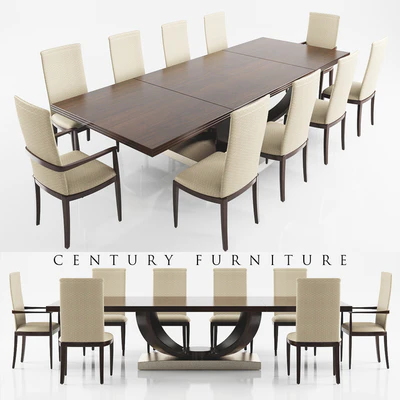 DINING TABLE 6 IN DARK WOOD — Скачать