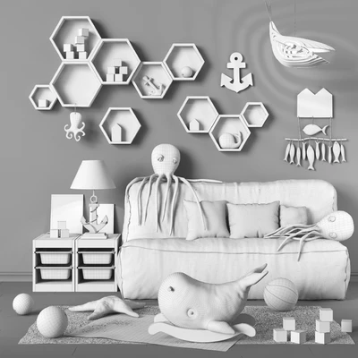 Toys and furniture set 31 — Ver 3
